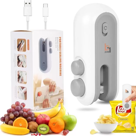 Portable 2 in 1  Mini Sealing And Cutting Machine USB Rechargeable
