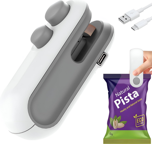Portable 2 in 1  Mini Sealing And Cutting Machine USB Rechargeable