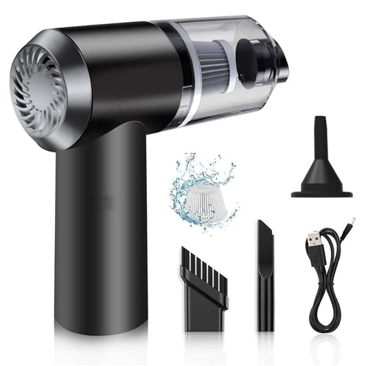 3IN1 Portable Car Vacuum Cleaner with Blower | USB Rechargeable Wireless