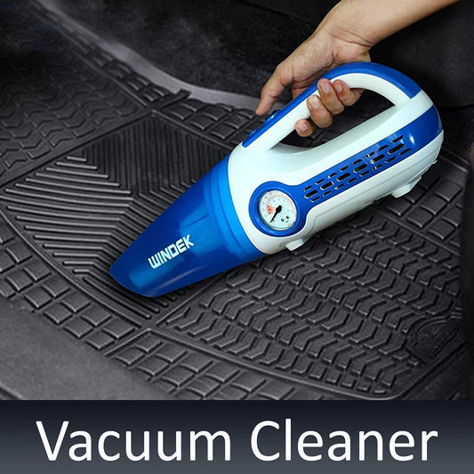 WINDEK 5100 300 PSI Heavy Duty Car Vacuum Cleaner & Air Compressor Tyre Inflator 2 in 1 Multi-Functional Machine