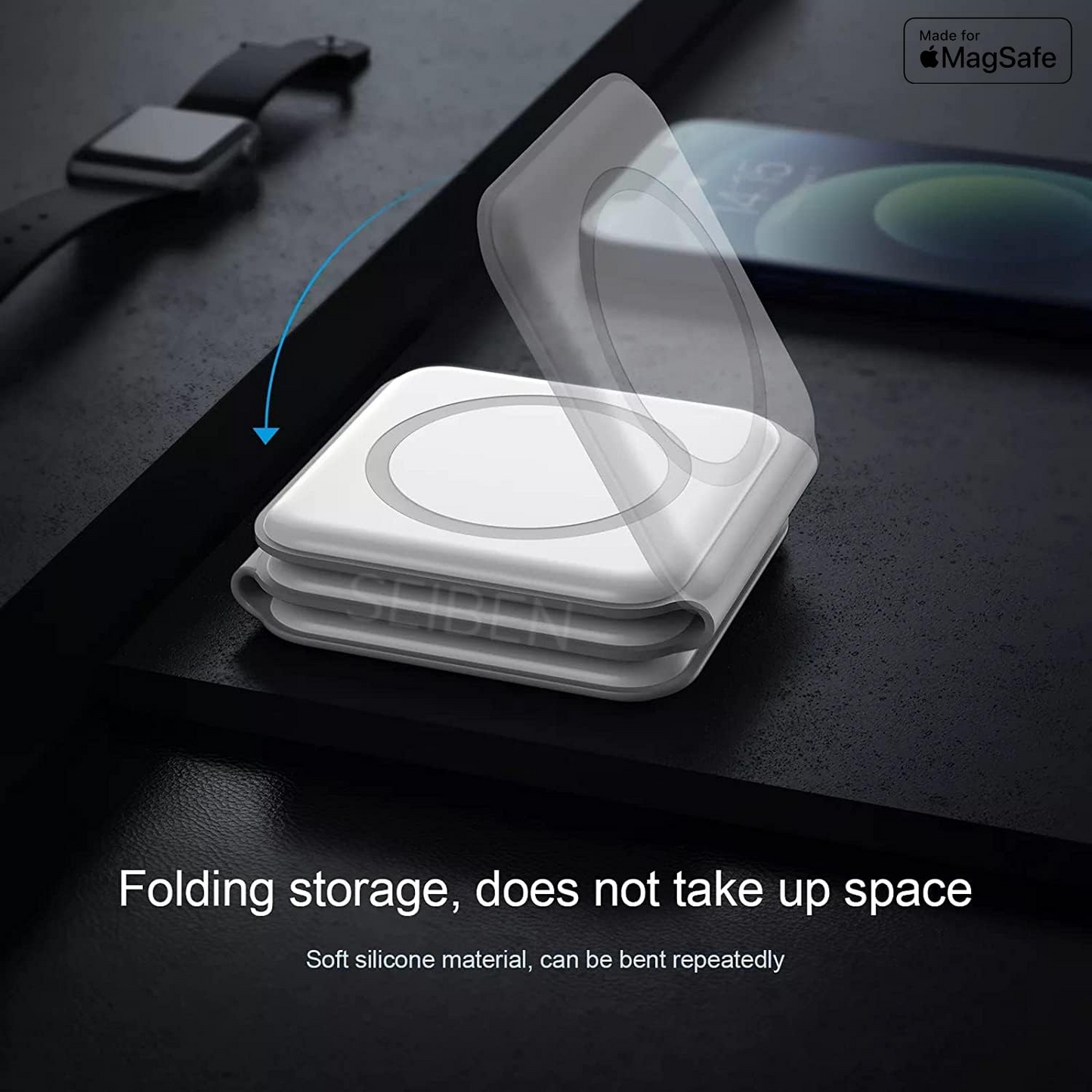 3 in 1 Magnetic Foldable MagSafe Wireless Charger  |